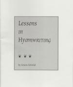 Lessons in Hymnwriting - Gracia Grindal